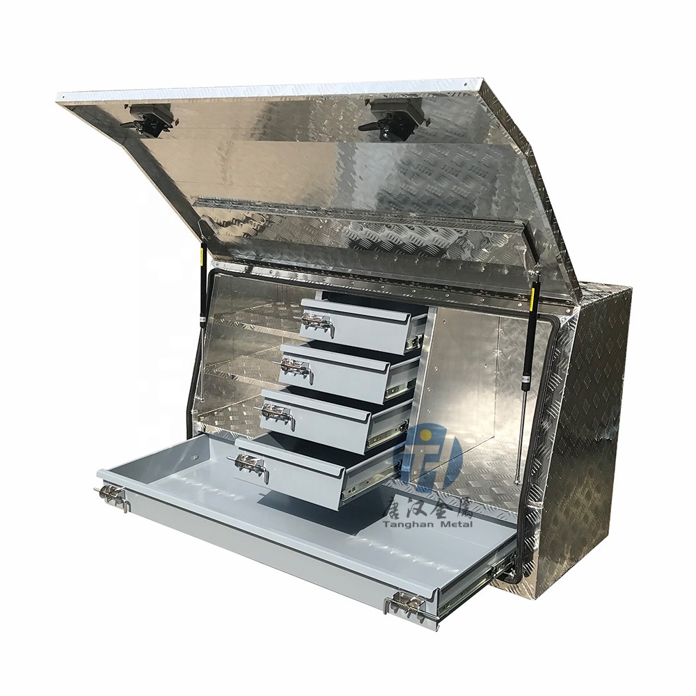 皮卡车铝制检查板工具箱